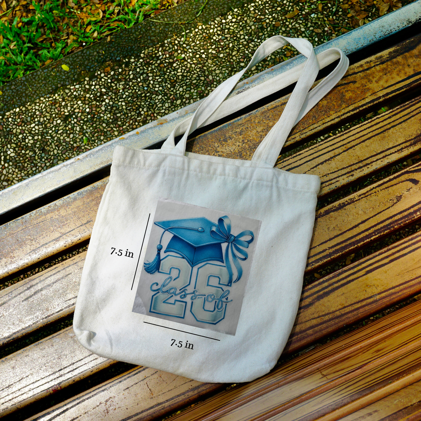 Class of 2026 Graduation Tote Bag - Blue