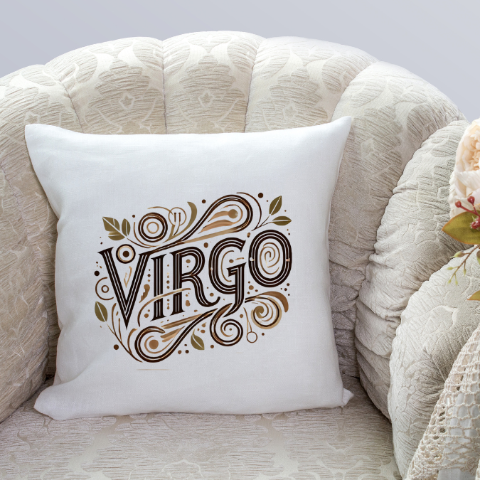 Virgo Throw Pillow