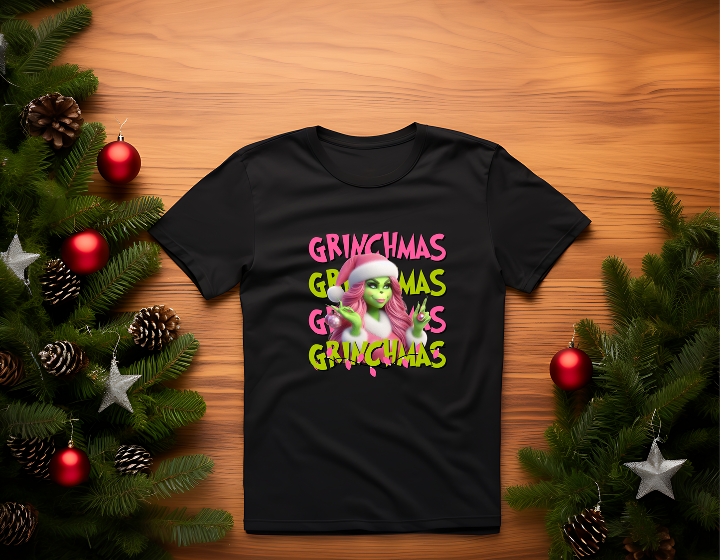 “Grinchmas” Cute Mean-Green Christmas Tee
