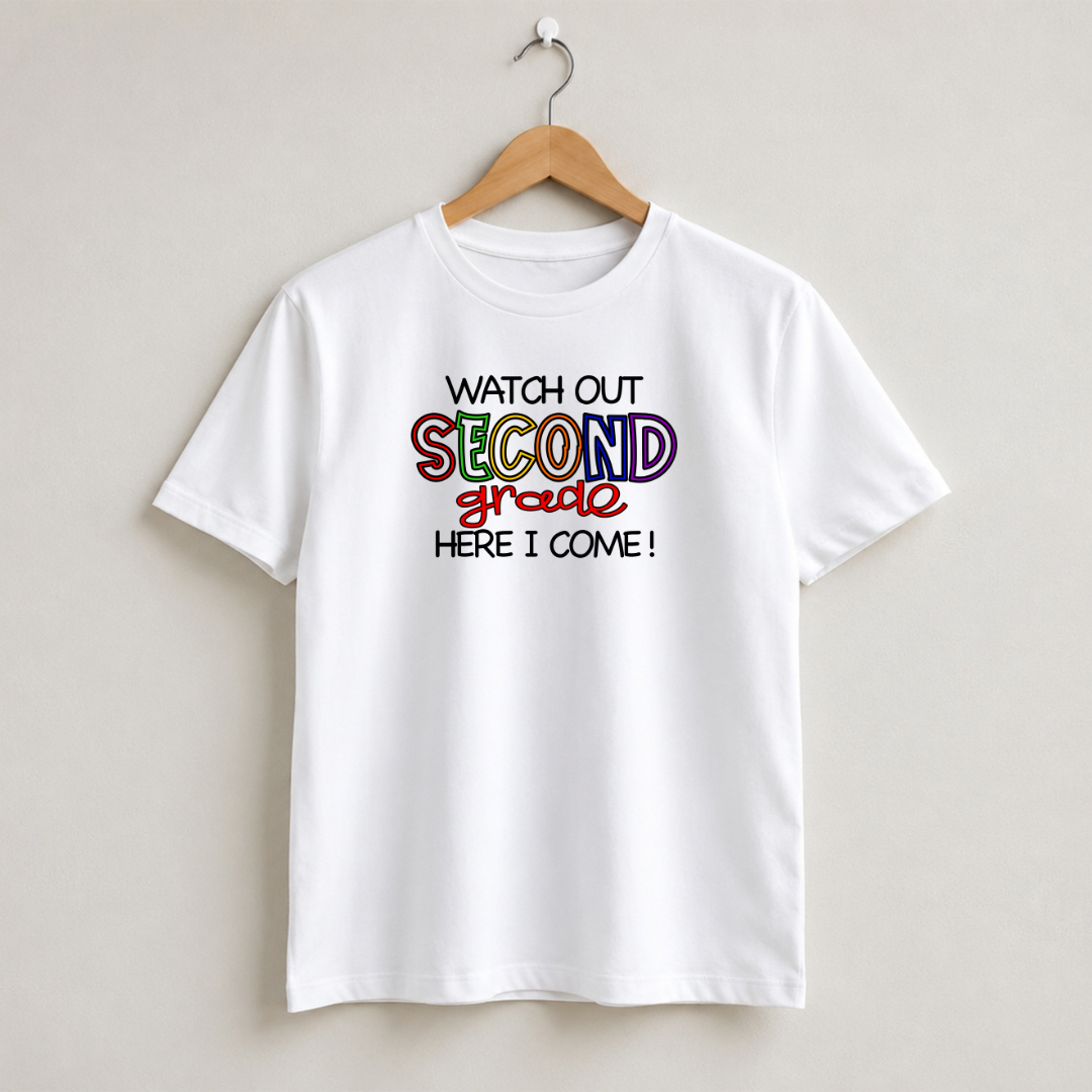 Watch Out Here I Come 2nd Grade First Day of School Shirt