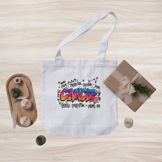 Cancer Zodiac Tote Bag – Bold Astrology Carryall for Everyday Essentials