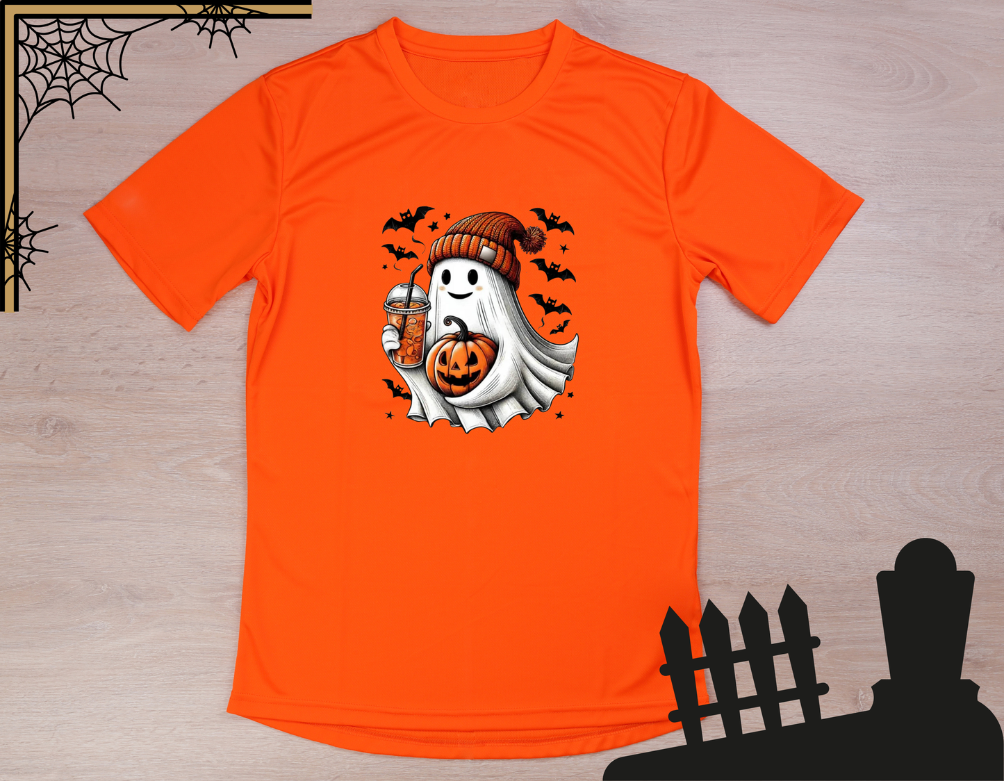 Cozy Pumpkin-Spice Ghost Tee