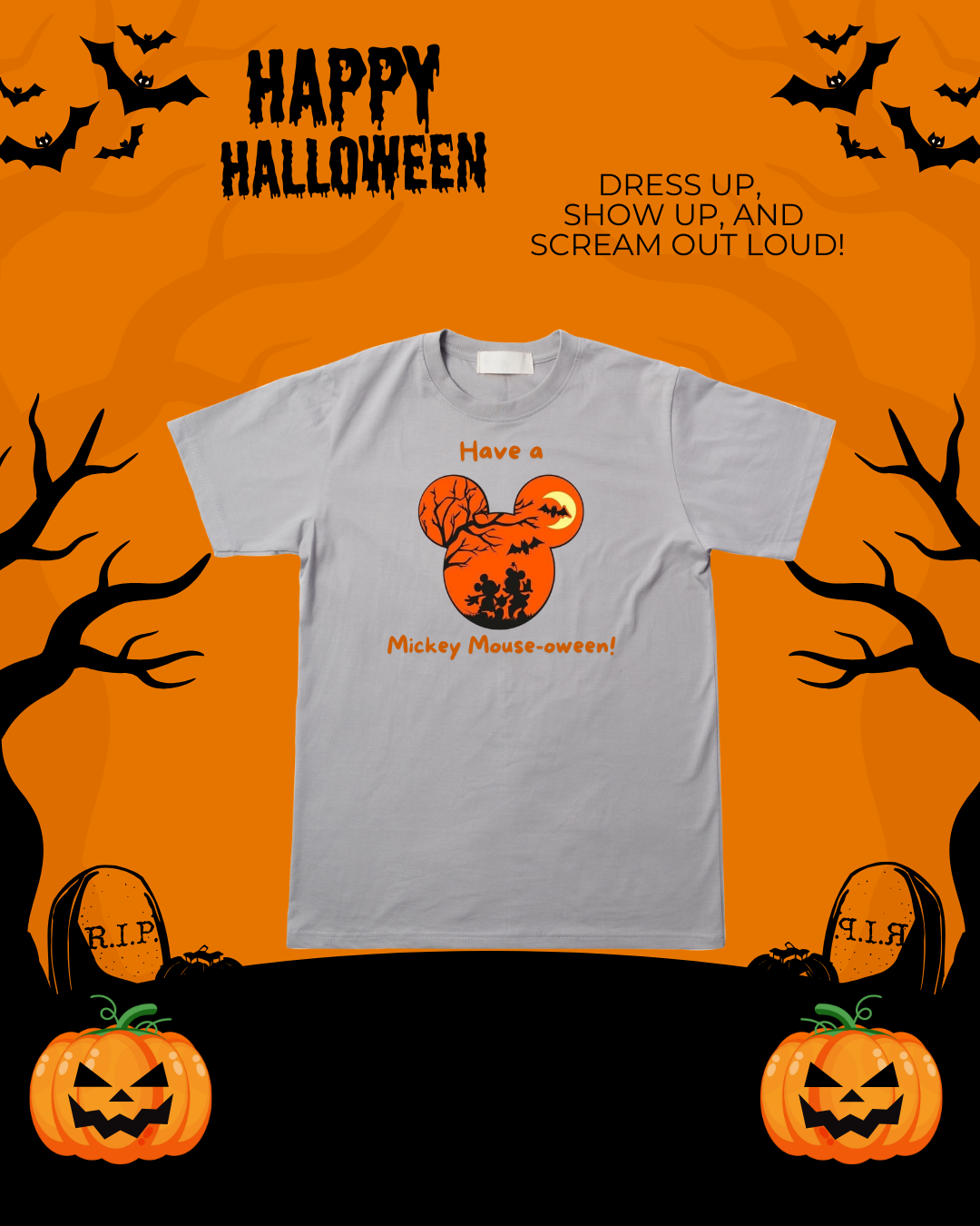 Spooky Mouse-oween Tshirt