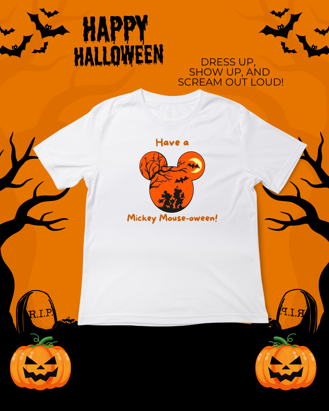 Spooky Mouse-oween Tshirt