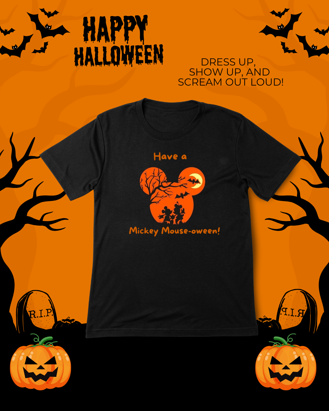 Spooky Mouse-oween Tshirt