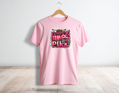 In October We Wear Pink Tee